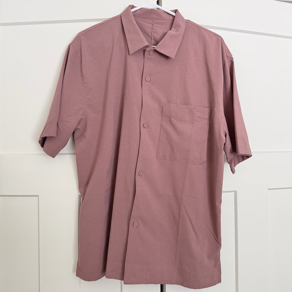 Lululemon Airing Easy Camp Collar Shirt in Twilight Rose - Picture 2 of 2